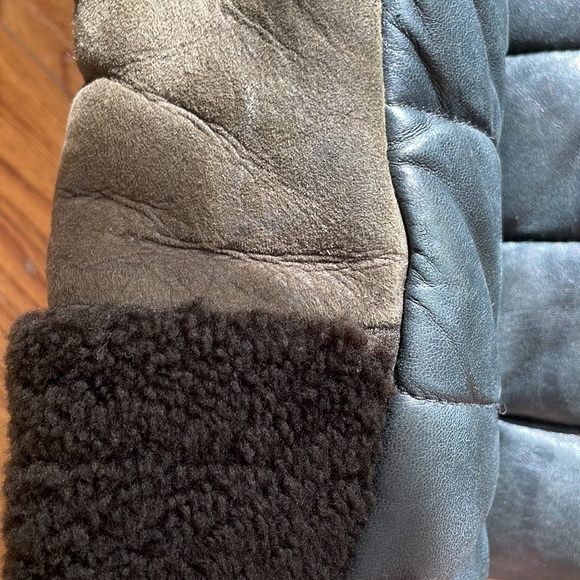 Real leather and shearling coat - Picture 15 of 15